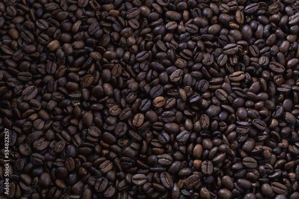 Background from brown coffee beans. Background from brown coffee beans.