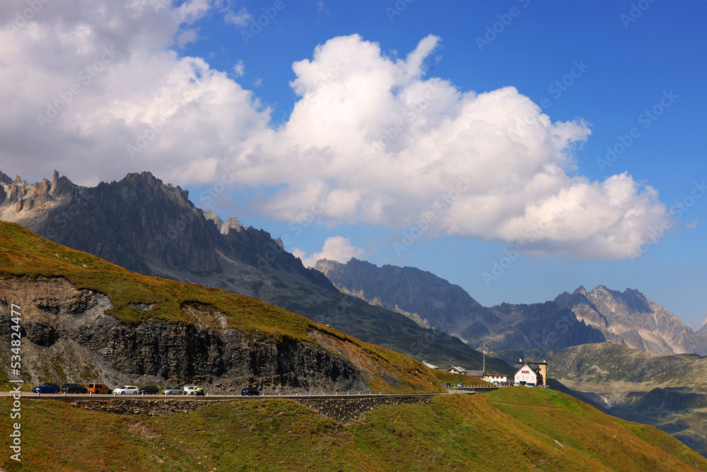 Swiss Alps Furka Pass - the canton of Valais, Switzerland, Europe