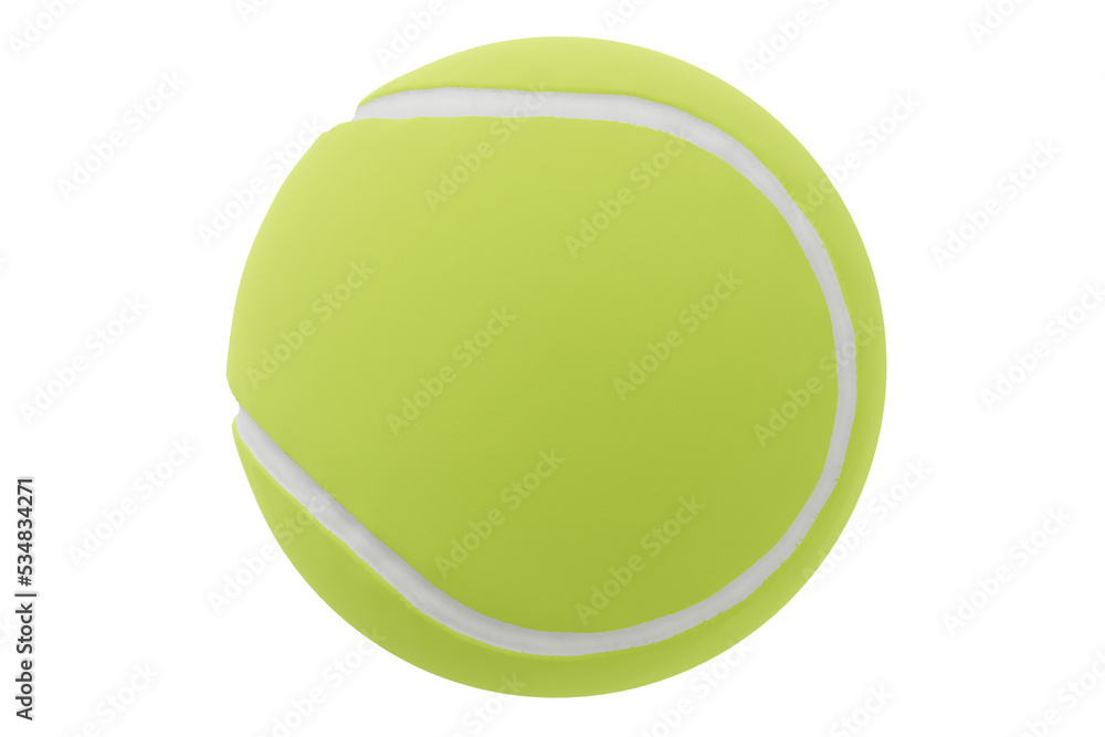 Isolated tennis ball with transparent background
