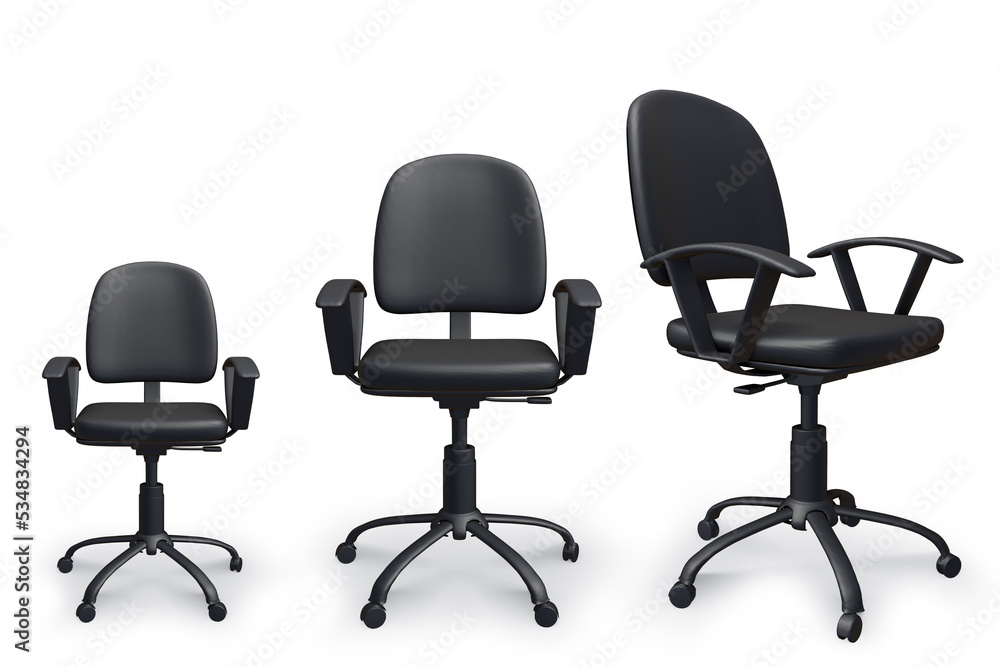 Obraz premium Office chairs in the promotion concept