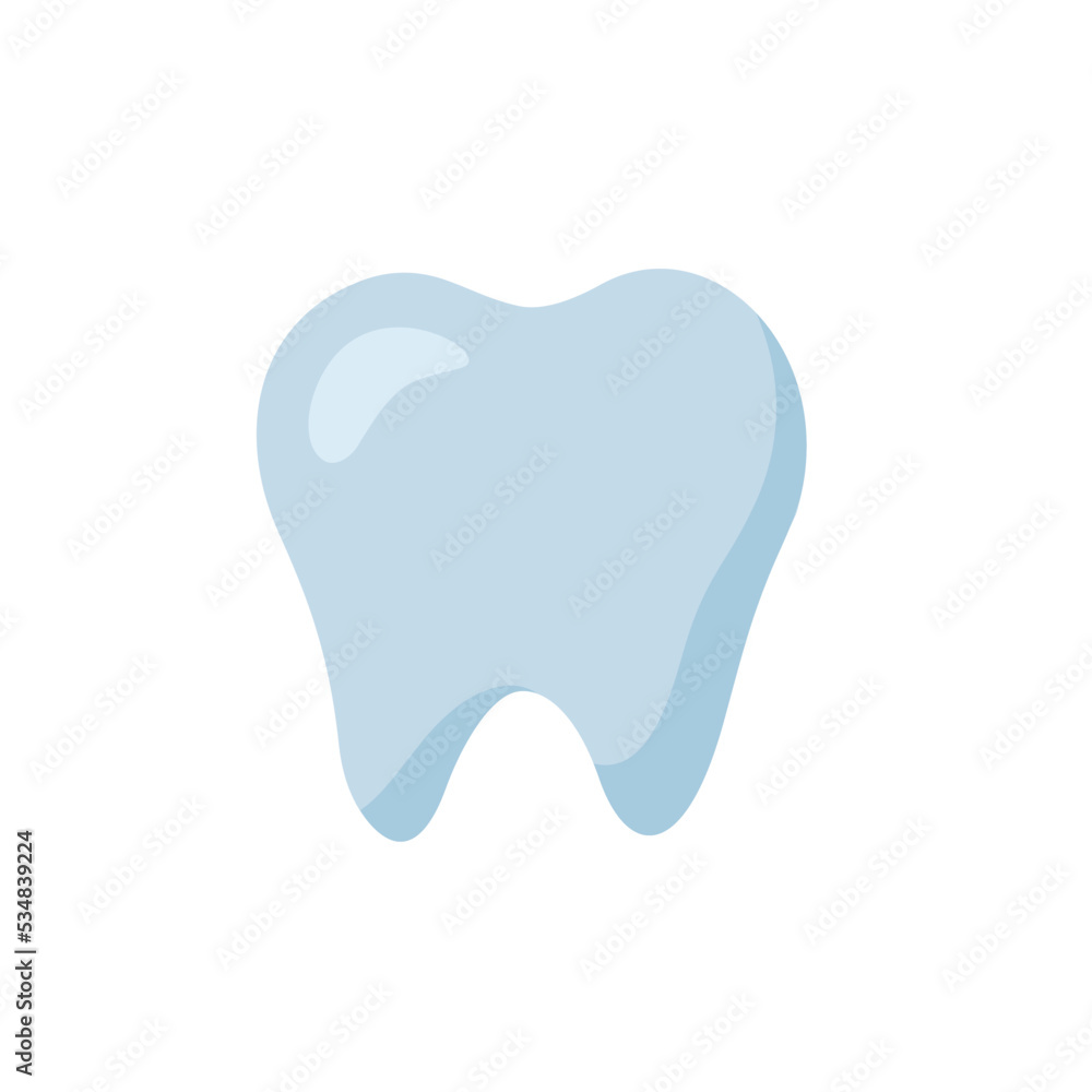 Tooth icon design, flat icon design, isolated on white background - Vector Tooth icon design, flat icon design, isolated on white background - Vector