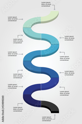 timeline chart template for infographic for presentation for 12 element