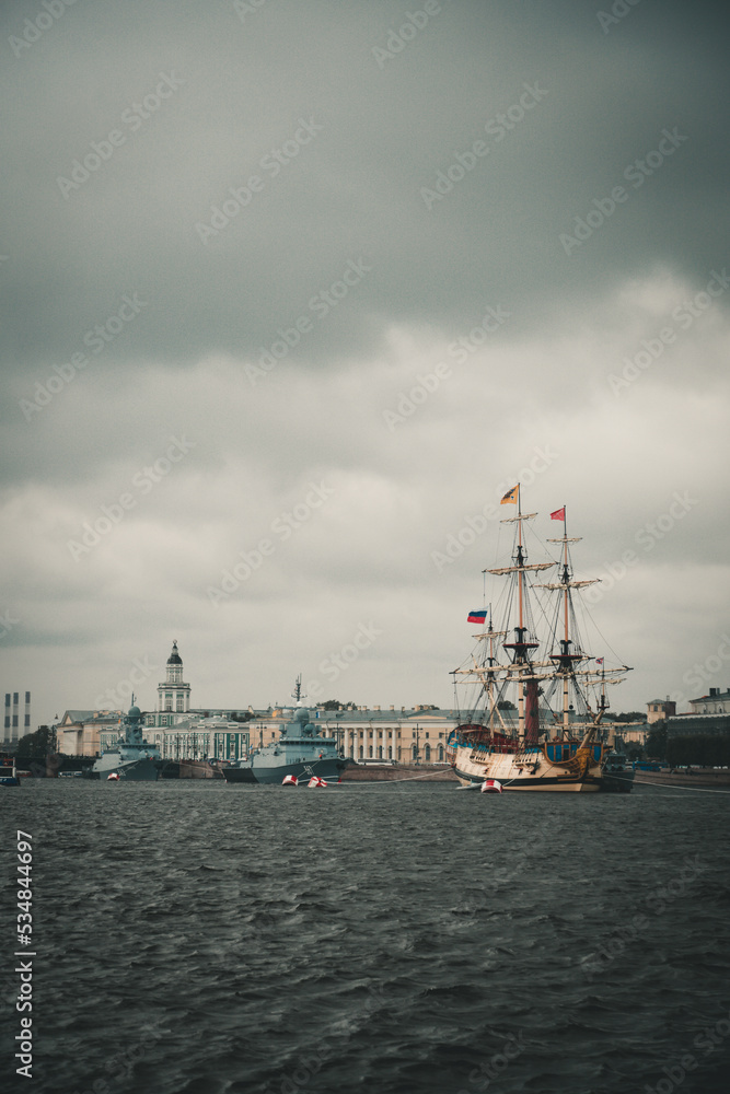 Saint Paul fortress and Neva river, Saint Petersburg, Russia