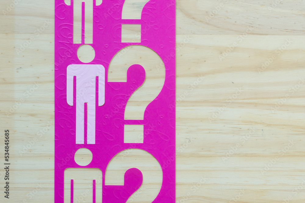 stencil featuring glyphs or dingbats of stick figures and question ...