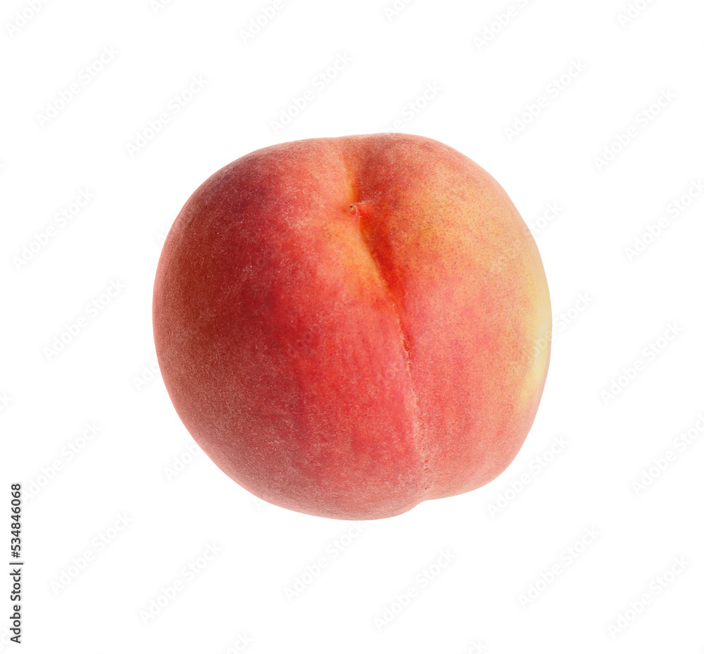 Delicious ripe juicy peach isolated on white Delicious ripe juicy peach isolated on white