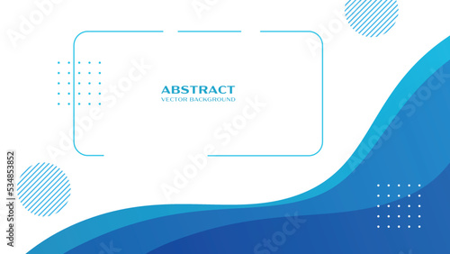 曲線的なメンフィス柄背景