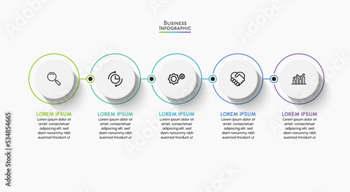 Business data visualization. timeline infographic icons designed for abstract background template milestone element modern diagram process technology digital marketing data presentation chart Vector