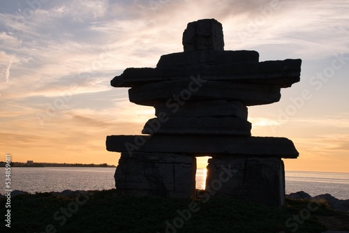 Inukshuk at Sunset