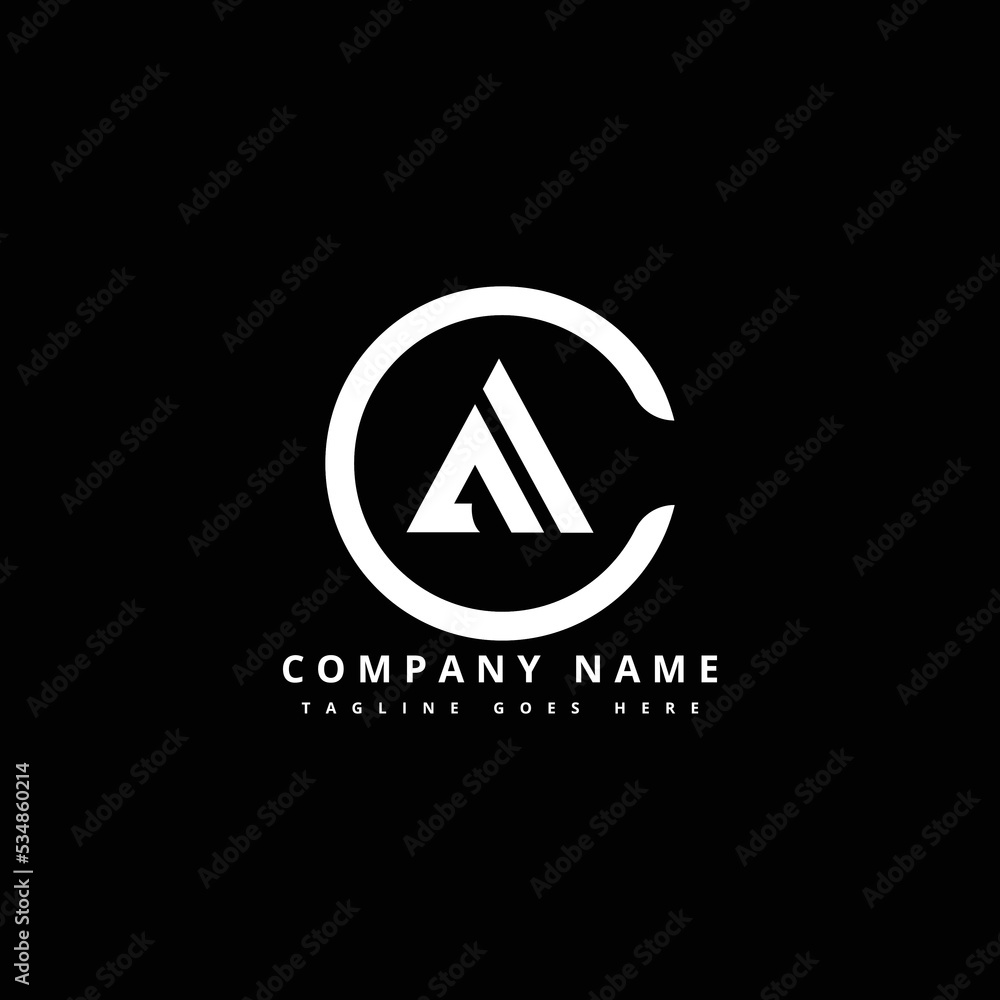 Alphabet letters Initial Monogram logo CM, MC, C and M Alphabet letters Initial Monogram logo CM, MC, C and M