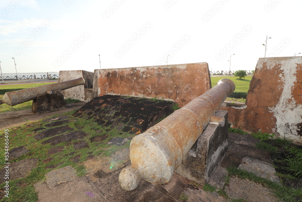 Canhão no Forte de Fortaleza de Santo Antonio da Barra - São Luiz do Maranhão 