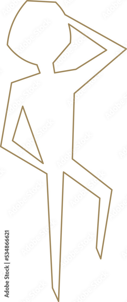 Organic cutout human body Organic cutout human body
