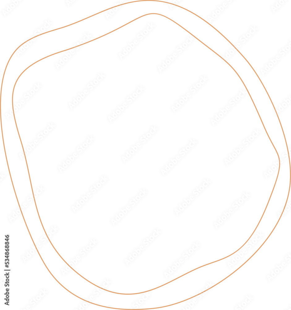 Hand drawn round frame Hand drawn round frame