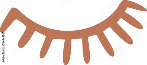 Abstract organic human eye shape illustration. Minimalistic liquid form face part, organic or geometric eyeball for modern abstract design or trendy fashion pattern