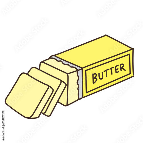 バター　イラスト