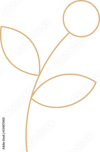 abstract silhouette flower shape