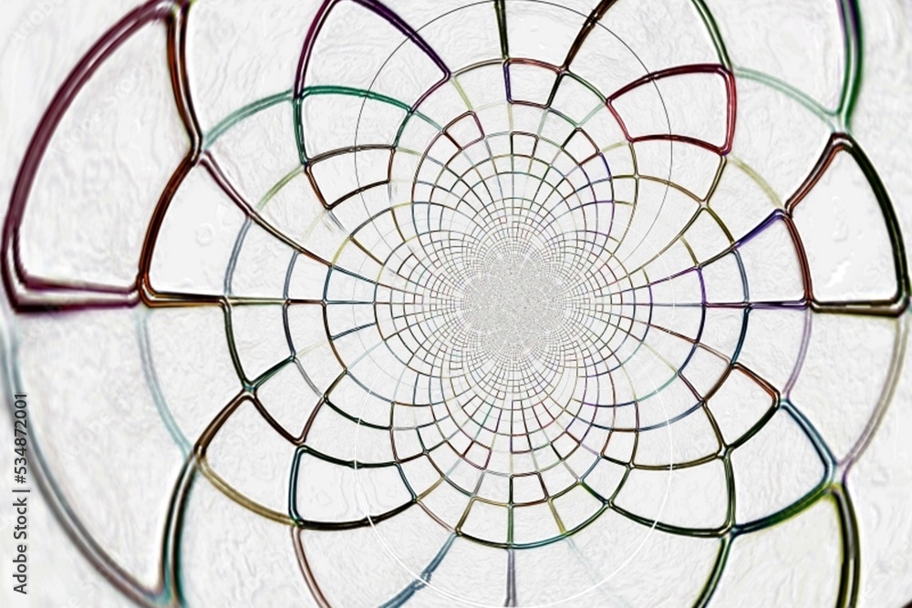 Obraz premium black and white spiral