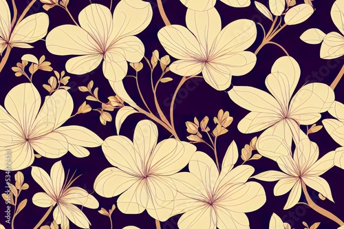 Colorful seamless pattern. Floral background. Flowers wallpaper.