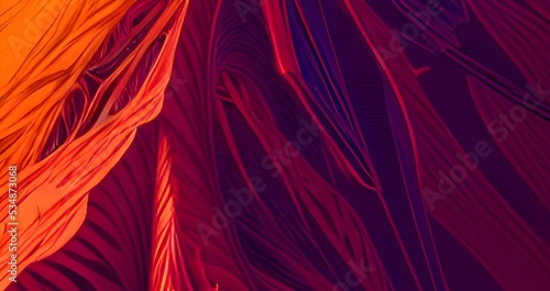 Gaming Abstract organic lines as panorama wallpaper background