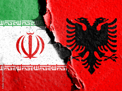 Bild auf Leinwand Diplomatic relations between Iran and Albania