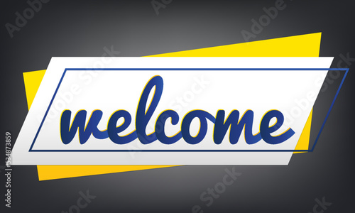 Welcome banner design 