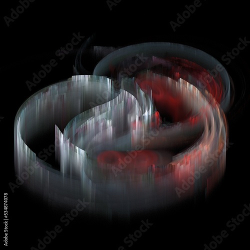 Paint Movement. Color Dream series. Composition of gradients and spectral hues for subject of imagination, creativity and art painting