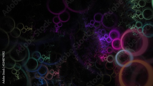 Paint Movement. Color Dream series. Composition of gradients and spectral hues for subject of imagination, creativity and art painting