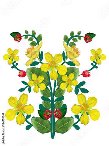 yellow flower mikkymouse