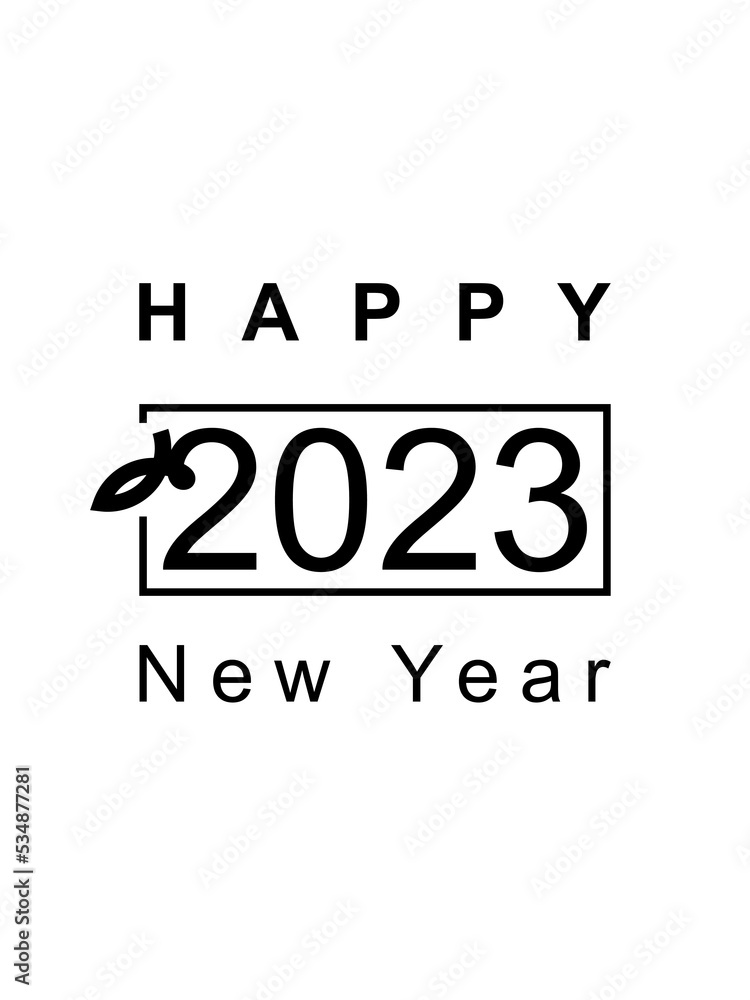 Happy New year 2023 invitation design template. Vector illustration for greeting card, flyers, poster. Happy New year 2023 invitation design template. Vector illustration for greeting card, flyers, poster.