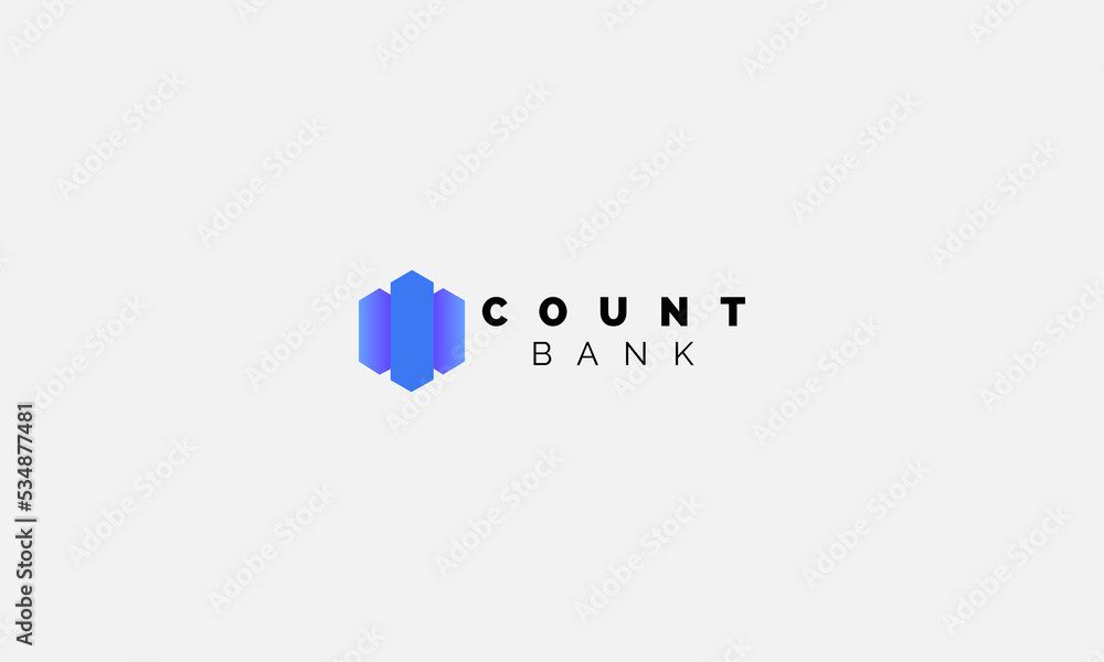 Simple illustration logo for financial company Simple illustration logo for financial company
