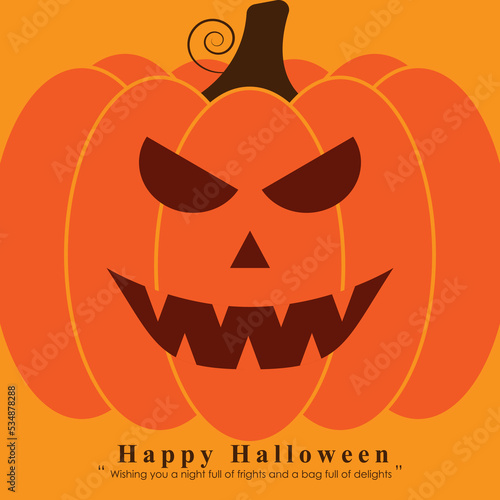 Vector illustration of Halloween festival banner greeting