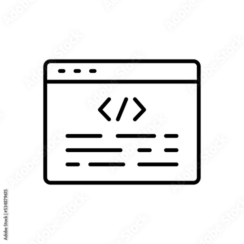 Coding program screen icon