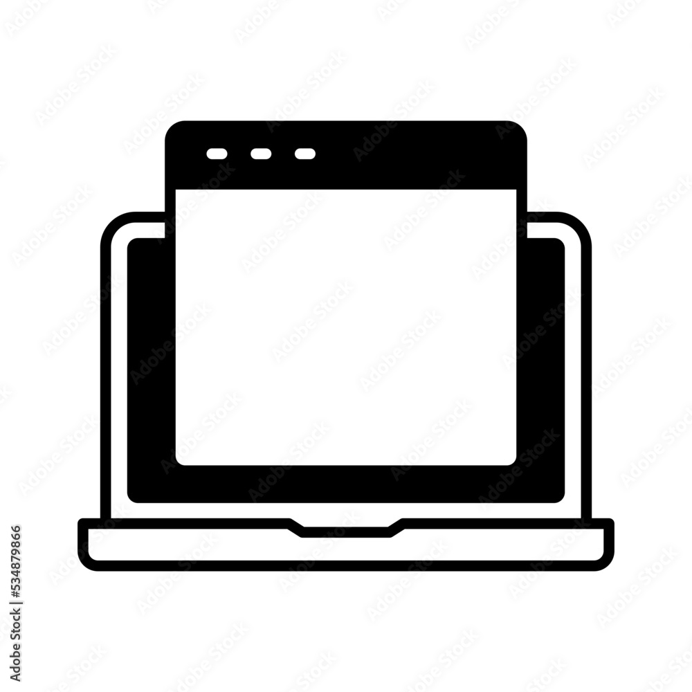 Web screen icon Web screen icon