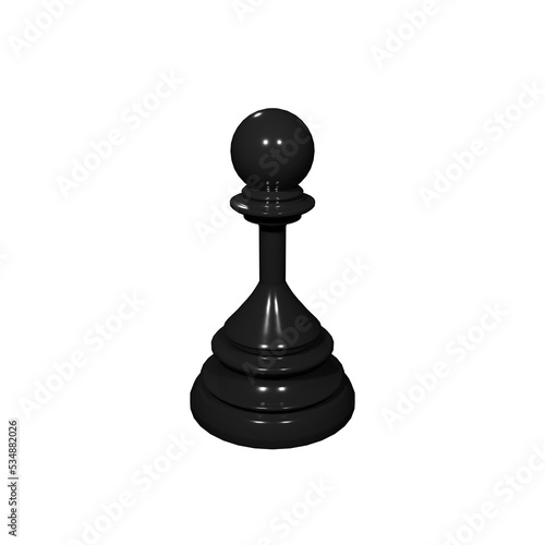 black chess pawn