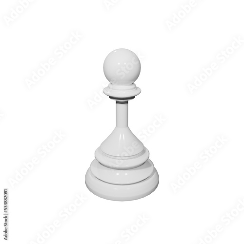 white chess pawn