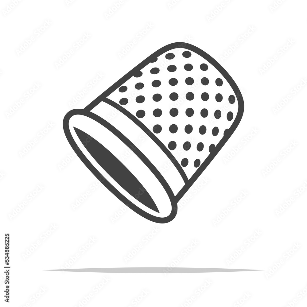 Sewing thimble icon transparent vector isolated Sewing thimble icon transparent vector isolated
