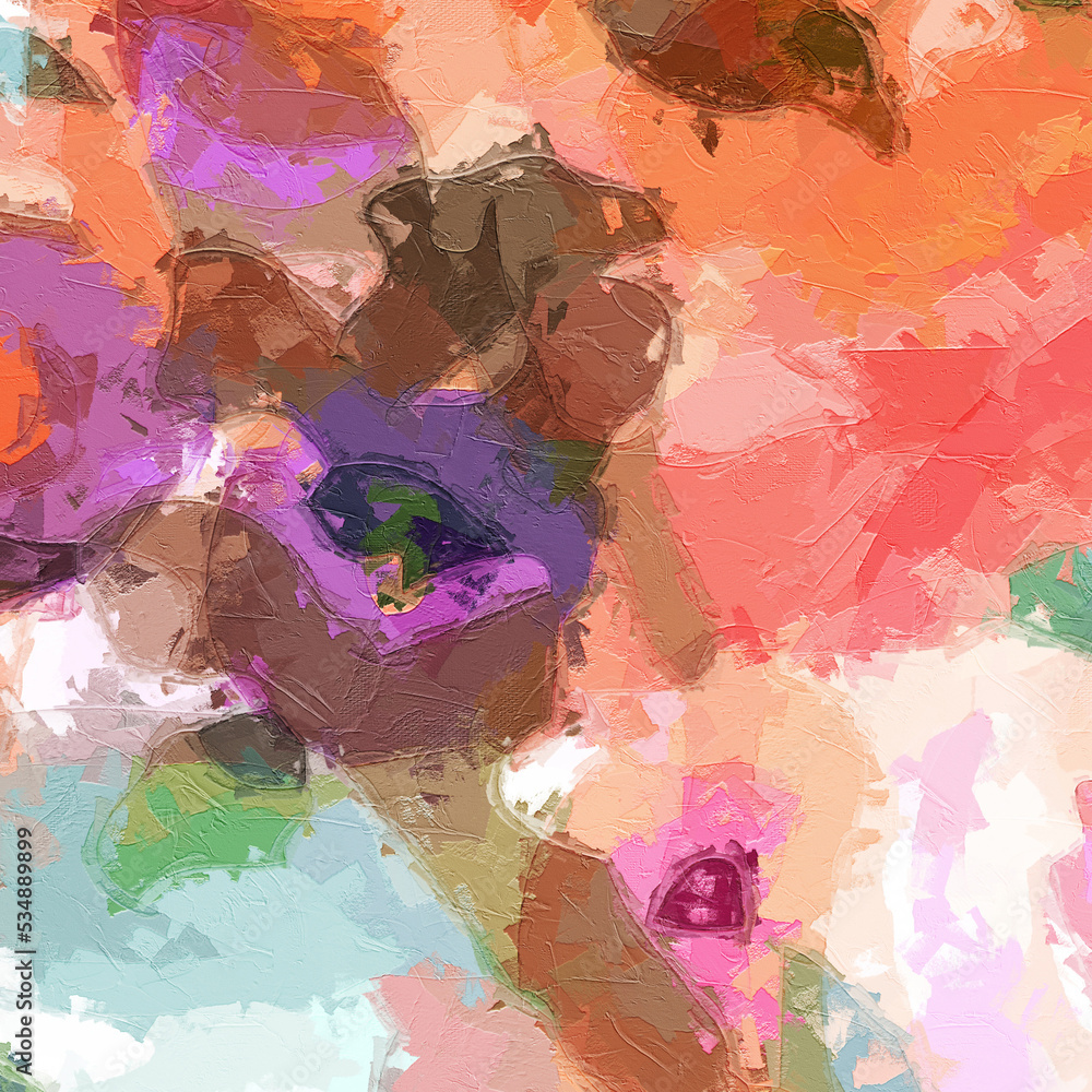 Fototapeta premium Beautiful abstract oil painting texture illustration