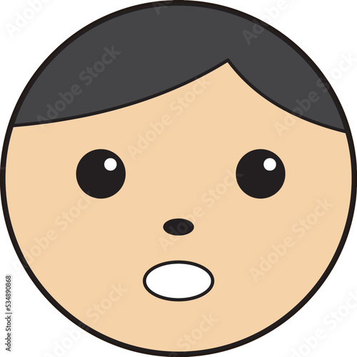 Surprised face1
驚く顔1