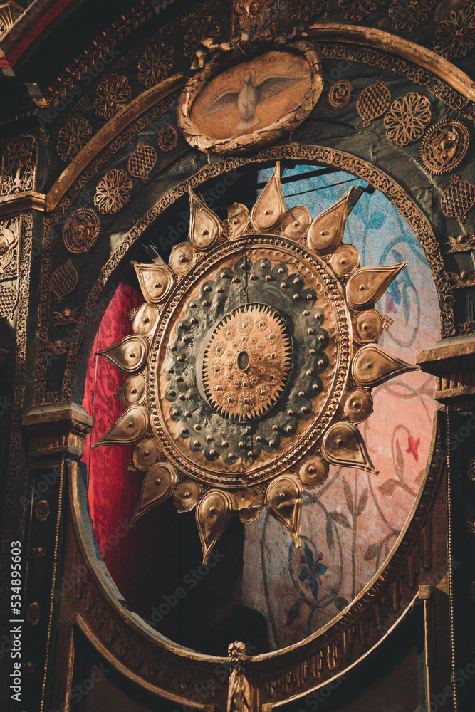 Fototapeta premium Details from inside Saint Basil's Cathedral, Moscow, Russia