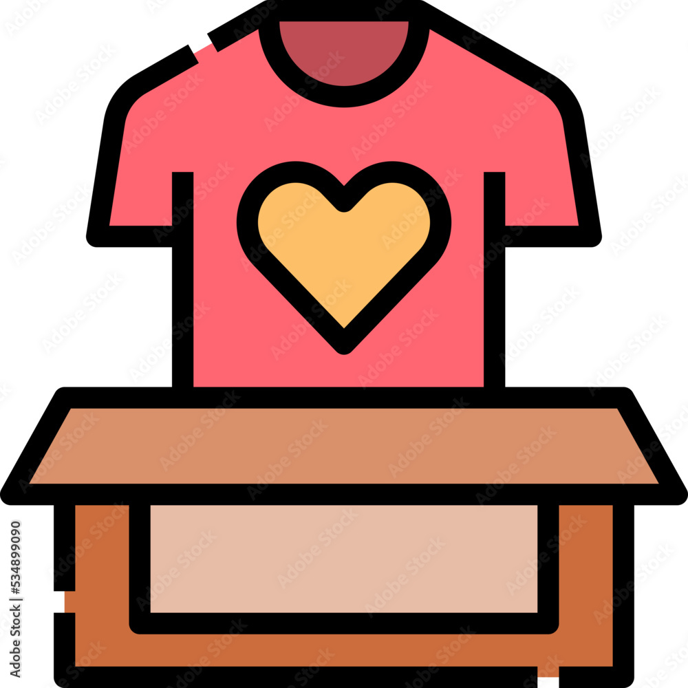T shirt donation icon symbol element T shirt donation icon symbol element