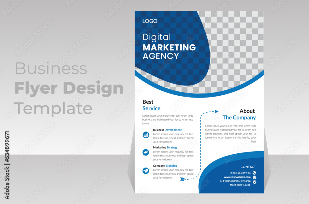 business, flyer, design, template, modern, layout, A4 size, vector,   Corporate, poster, creative, new digital marketing