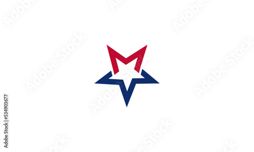 M Star Logo Design