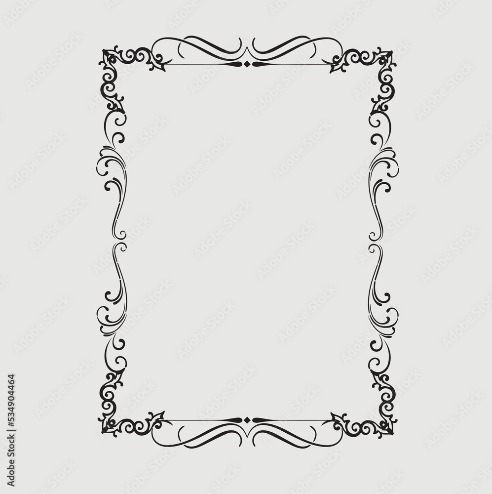 Frame, in the style of an ornament, Vector illustration eps 10, Art. Frame, in the style of an ornament, Vector illustration eps 10, Art.