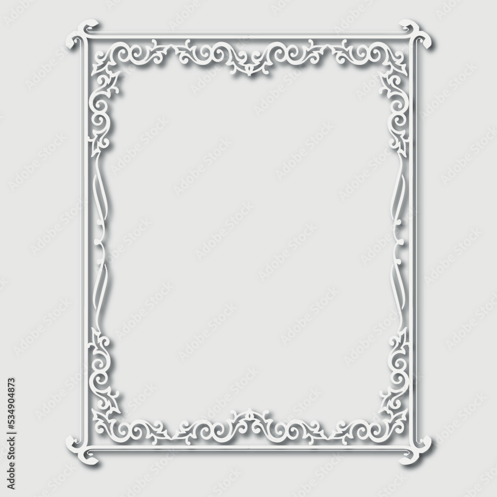 Frame, in the style of an ornament, Vector illustration eps 10, Art. Frame, in the style of an ornament, Vector illustration eps 10, Art.
