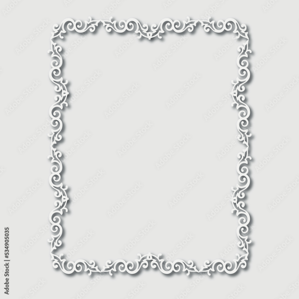 Frame, in the style of an ornament, Vector illustration eps 10, Art. Frame, in the style of an ornament, Vector illustration eps 10, Art.