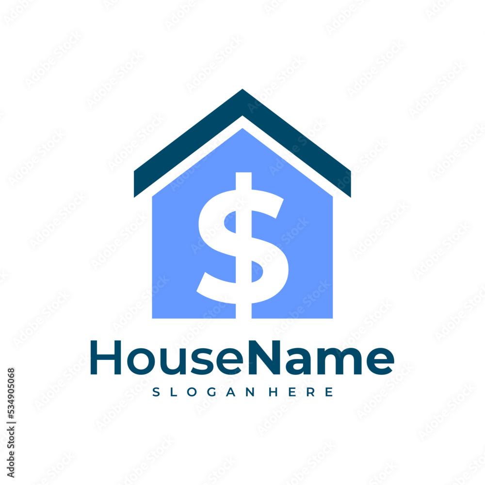 Money Home Logo Template Design Vector, Emblem, Design Concept, Creative Symbol, Icon Money Home Logo Template Design Vector, Emblem, Design Concept, Creative Symbol, Icon