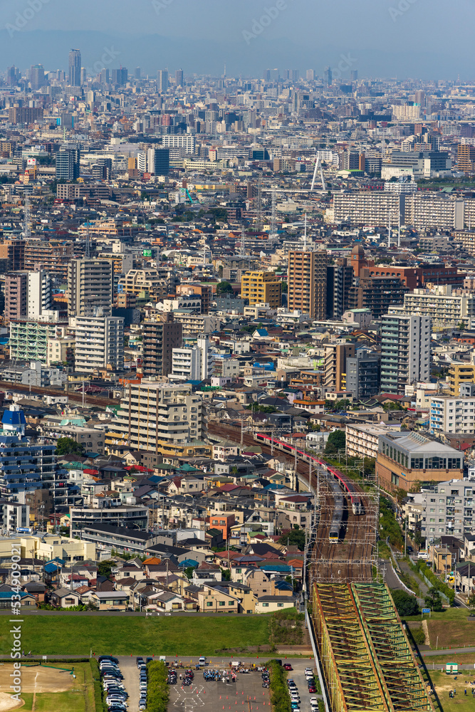 Greater Tokyo are dense buildings and houses at daytime.