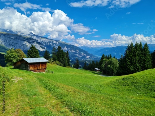Obraz na płótnie Landschaft bei Flims w salonie