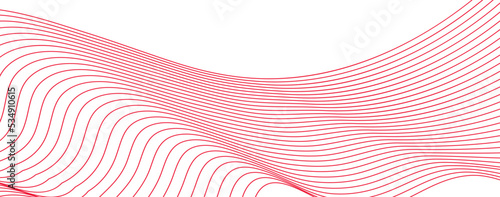 Modern Abstract Background. Digital frequency track equalizer. Stylized line art background. Abstract wave element for design. Wave with lines created using blend tool. Curved wavy line