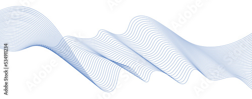 abstract blue wave background. Blue minimal round lines abstract background. Abstract blue wave lines pattern background