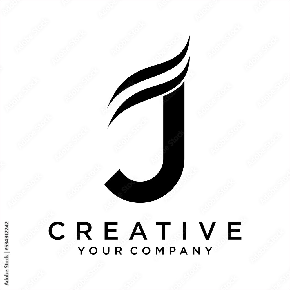 Letter J logo icon design template elements Letter J logo icon design template elements
